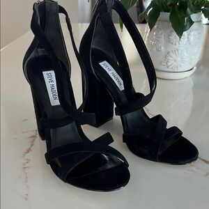 Steve Madden Black Strappy Heels